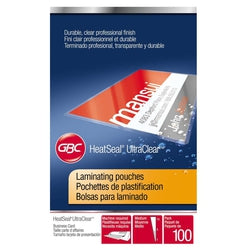 GBC HeatSeal Ultra Clear Laminating Pouches - Business Card Size